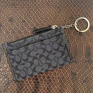 Coach key chain card and money holder